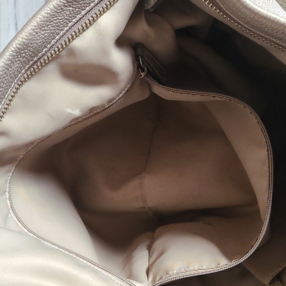 🌟Rare🌟Coach Pewter Color Leather Large Hobo Bag - Picture 14 of 14